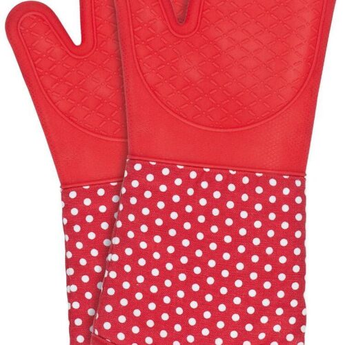 Wenko Topfhandschuhe, Silikon, 1 Paar, rot