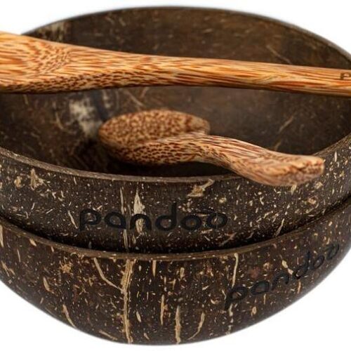 Pandoo Kokosnuss Schalen Set, 4-teilig
