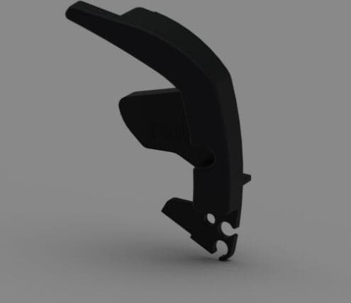 Frontblendenverschluss rechts schwarz - Fiamma Ersatzteil Nr. 98673H210 - für F80s, 290 – 450