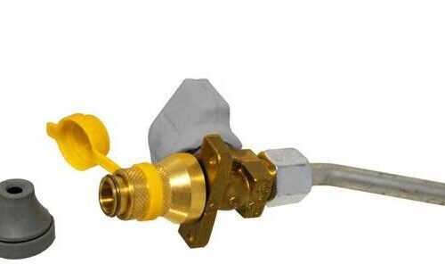 Ventil mit Flansch und Rohr - Truma Ersatzteil Nr. 20000-00061 - für Gasaußensteckdose