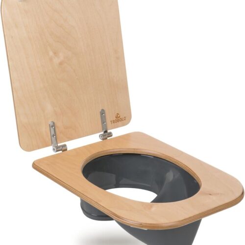 TROBOLO Trenntoiletten Einsatz & Toilettensitz, grau