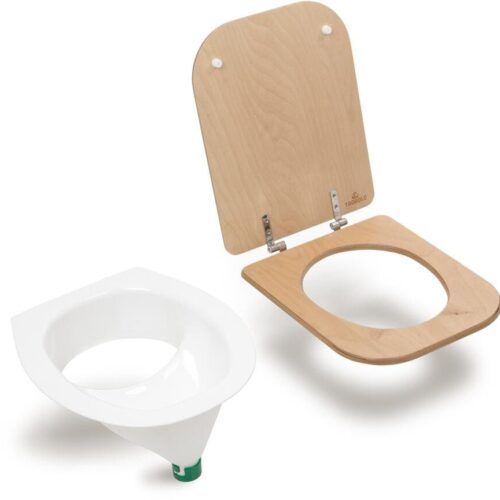 TROBOLO Trenntoiletten Einsatz & Toilettensitz, weiß