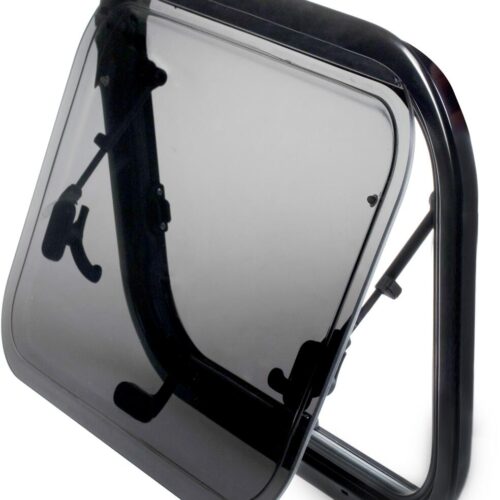 Freucamp Ausstellfenster mit Doppelplissee, Acrylglas, 700x400mm