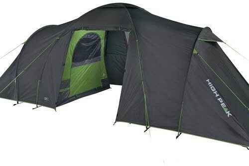 High Peak Como Kuppelzelt, 4-Personen, 450x230cm, dunkelgrau/grün