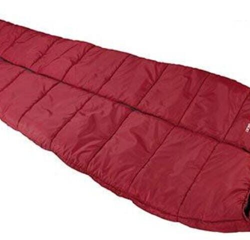 High Peak Century 300 Mumienschlafsack, 230x85cm, dunkelrot/grau