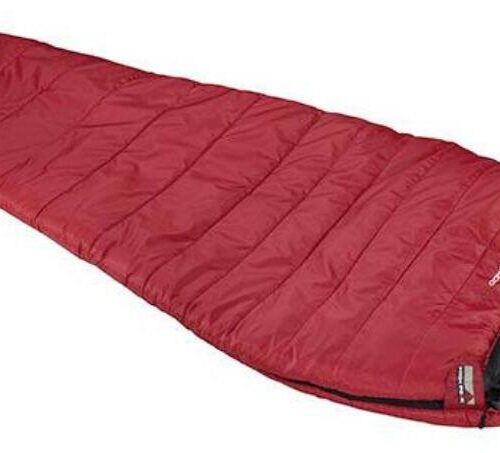 High Peak Redwood-3 Mumienschlafsack, 220x80cm, dunkelrot/grau