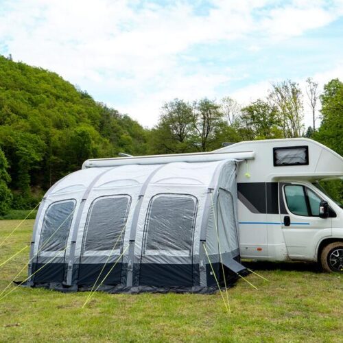 Reimo Marina High Air Reisemobil-Luftvorzelt, 390x300cm, hell/dunkelgrau
