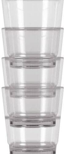 Kampa Trinkglas, 4er Set, stapelbar, 300ml