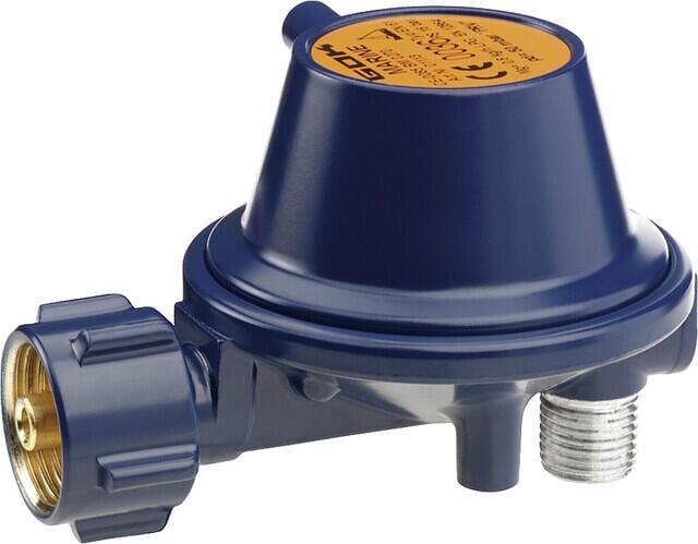 GOK Gasdruckregler für Marine, 50mbar, 90° Abgang