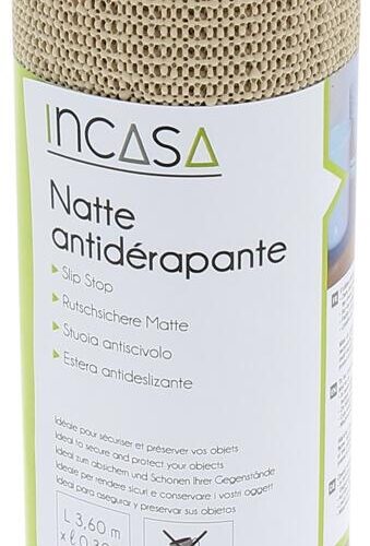 Incasa Antirutschmatte, 360x30cm, beige