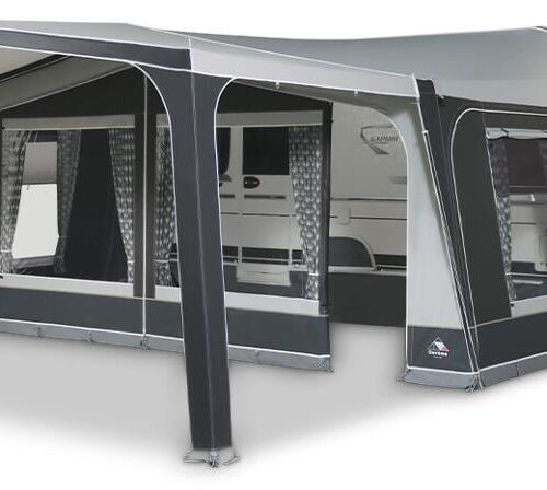 Dorema Palma Vorzelt-Sonnenvordach, (Gr.16), 1025-1050cm, ohne Gestänge, anthrazit/hellgrau