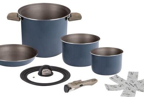 Brunner Torralta Topfset, blau, 5-teilig, Ø18cm