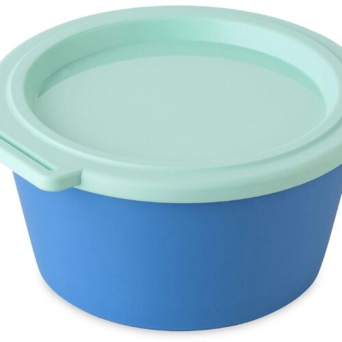 Koziol Nora Box Schale mit Deckel, 250ml, strong blue/sweet green