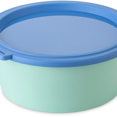 Koziol Nora Box Schale mit Deckel, 1,3l, sweet green/strong blue