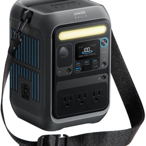 Anker Solix C300X Powerstation, 288Wh, schwarz, mit Schultergurt