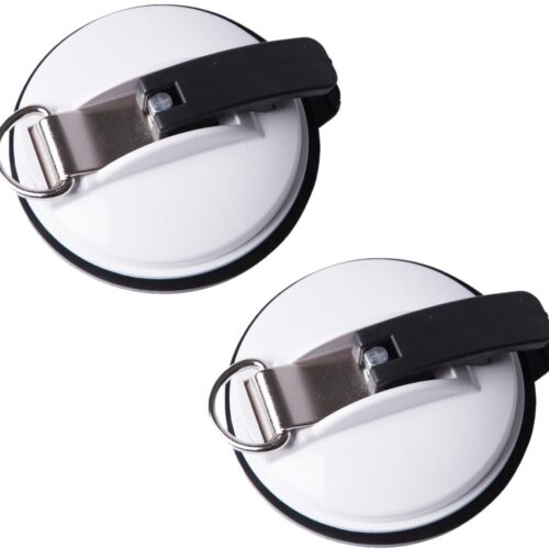 040 Parts Saugnapfhaken, 2er-Set, weiß