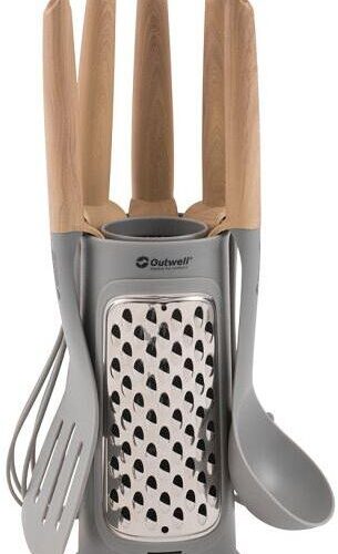 Outwell Adana Utensil Set, 6-teilig, braun