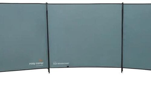 Easy Camp Huk Windschutz, 390x120cm, mit Stahlgestänge, grau