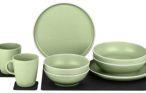 Brunner x Silwy Dolomit Magnet Geschirrset, 11-teilig, grün