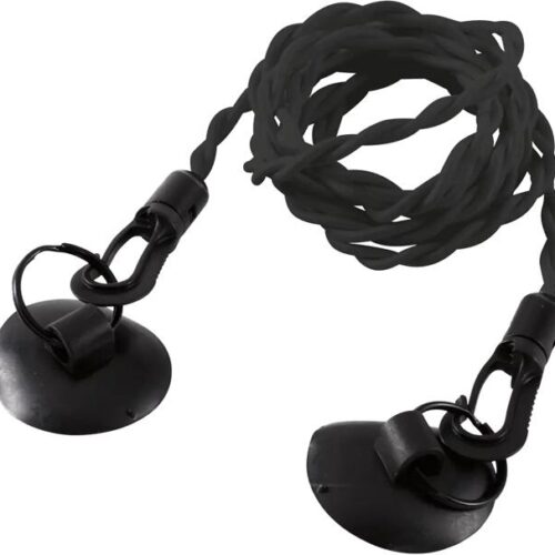 Easy Camp Elastische Wäscheleine, 185-300cm, schwarz