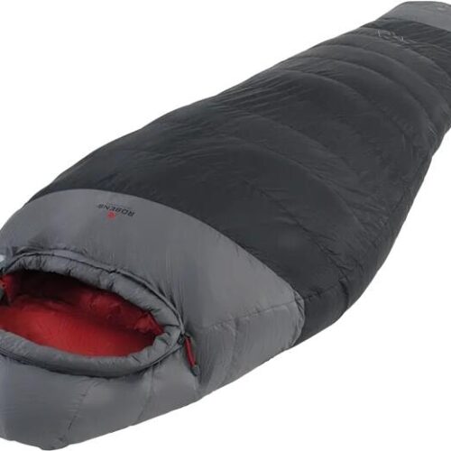 Robens Serac 600 -14°C Mumienschlafsack, 220x85x53cm, Reißverschluss links, schwarz/grau