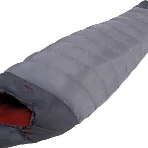 Robens Gully 300 +4°C Mumienschlafsack, 220x80x60cm, Reißverschluss links, hellgrau/dunkelgrau