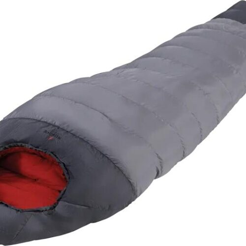 Robens Gully 600 -5°C Mumienschlafsack, 220x80x60cm, Reißverschluss links, hellgrau/dunkelgrau