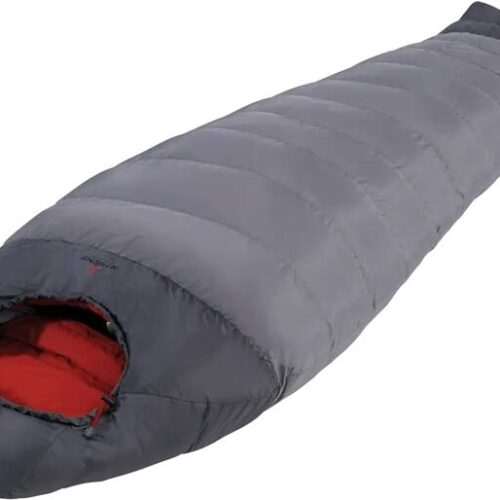 Robens Gully 900 -10°C Mumienschlafsack, 220x80x60cm, Reißverschluss links, hellgrau/dunkelgrau