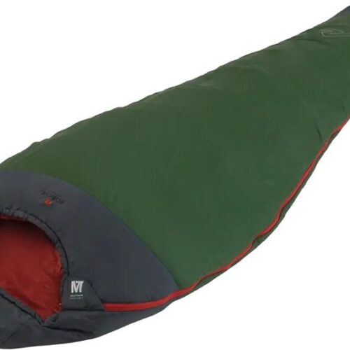 Robens Snowfall I +2°C Mumienschlafsack, 220x80x51cm, Reißverschluss rechts, grün/grau