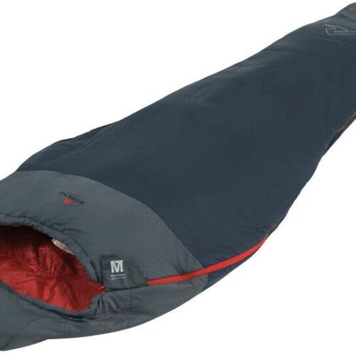 Robens Moraine I +11°C Mumienschlafsack, 220x80x52cm, Zipper rechts, blau/grau