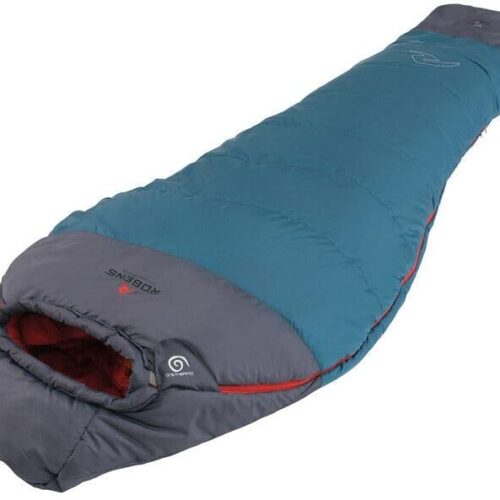 Robens Spire I -1°C Mumienschlafsack, 220x80x50cm, Reißverschluss rechts, blau/grau