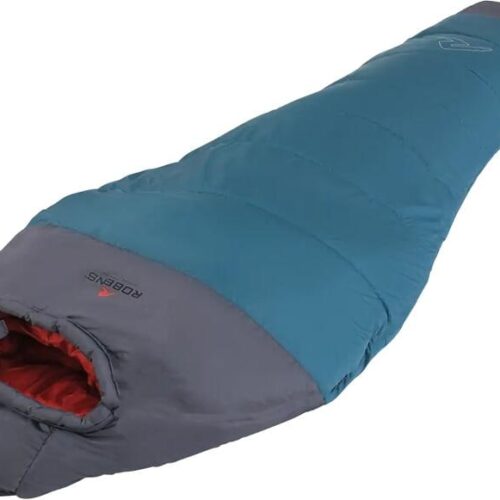 Robens Spire II -4°C Mumienschlafsack, 220x80x50cm, Reißverschluss links, blau/grau