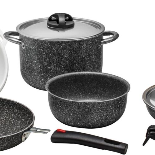 Beaver Brand Stone Rock 20 Evo Kochset, 8-teilig, Aluminium