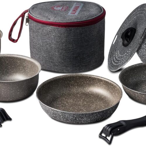 Beaver Brand Almana EVO Kochset, 10-teilig, Aluminium