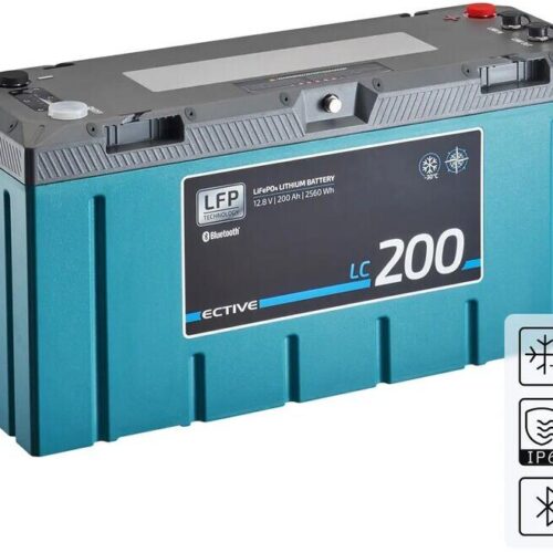 ECTIVE LC 200 Marine LT LiFePO4 Lithium Versorgungsbaterie 12V, 200Ah