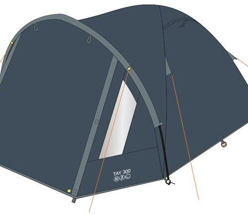 Vango Tay 300 Tunnelzelt, Personenanzahl 3, blau