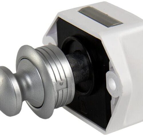 Push Lock Mini Komplettset, verchromt matt