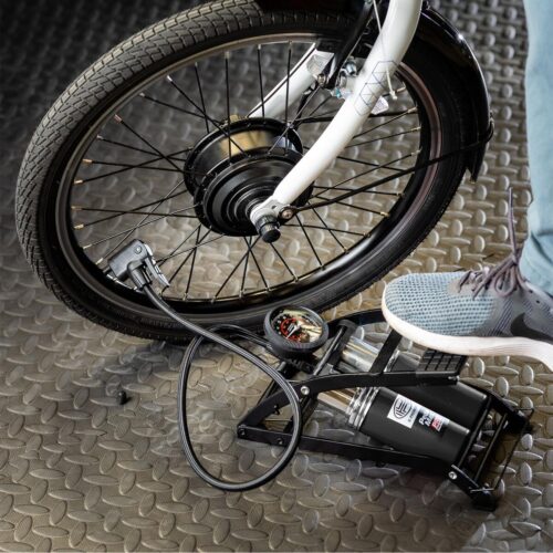 Heyner Premium Fußpumpe BlackEdition 2-Zylinder