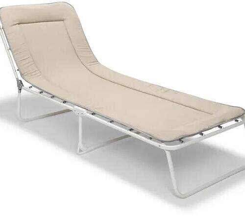 BEST Chiemsee Sonnenliege, beige, 60x180x23cm