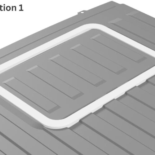 camper-adapter Adapterrahmen für Carbest Dachfenster 70x50 auf Ducato, Jumper, Boxer - Position Vorne (Pos 1)
