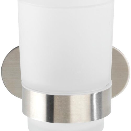 WENKO Turbo-Loc Zahnputzbecherhalter Mod. Orea Uno, Befestigen ohne bohren, Matt