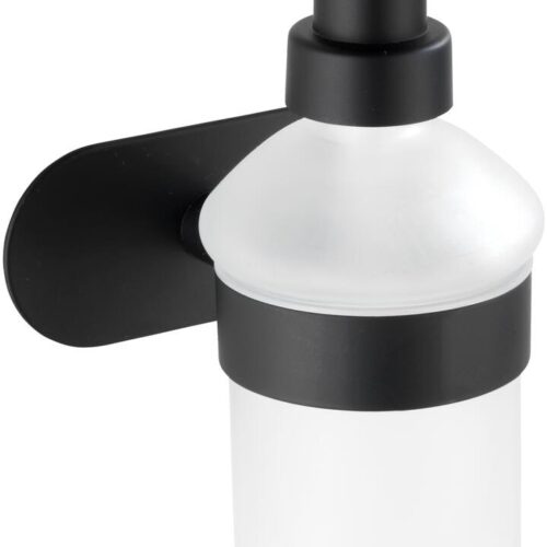 WENKO Turbo-Loc® Seifenspender Mod. Orea, Befestigen ohne bohren, Black Matt