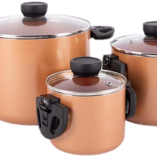 Bo-Camp Slauson Topfset, 3-teilig, bronze