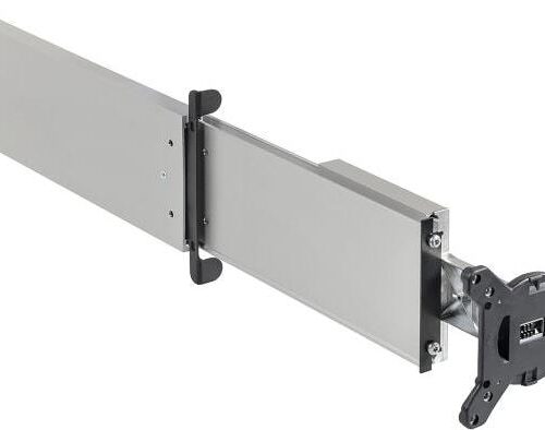 Novus Sky 20W Light TV-Wandhalterung mit geringer Einbautiefe, schwarz/silber