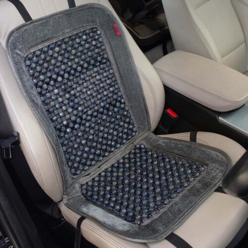 Heyner Premium Holzkugel-Sitzauflage grau