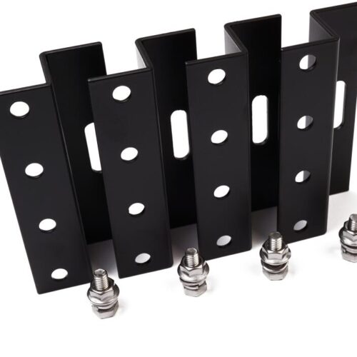 WATTSTUNDE® 100mm Aluminium Z-Winkel HSZ100 schwarz Halterung