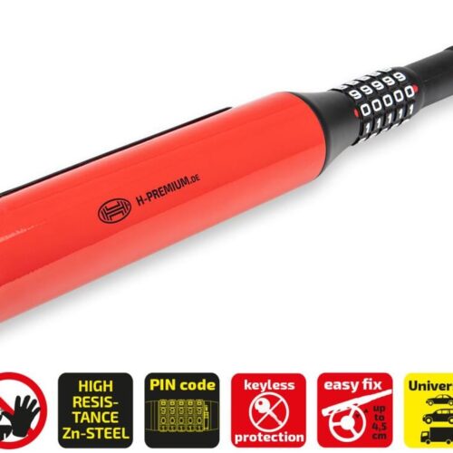 Heyner Premium Lenkradsperre Baseball mit Zahlenschloss