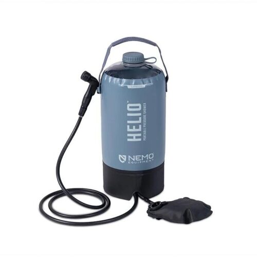 Nemo Helio Pressure Shower Campingdusche, 11l, fortress/silt /black