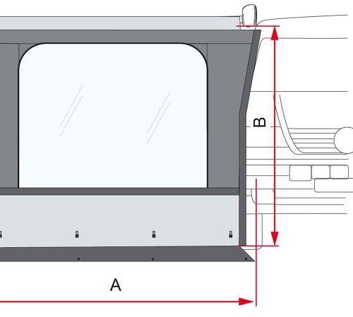 Fiamma Side W Pro Van F43 300 Seitenwand