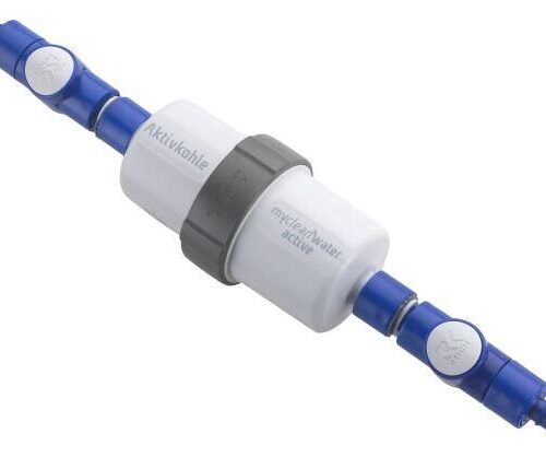 Reich myclean Water active Wasserfilter, Einbauset, gearde, Schlauchanschluss